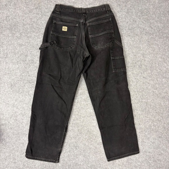 Lee Other - Lee Dungarees Mens Black Carpenter Jeans Relaxed Fit Workwear Pants 29x30